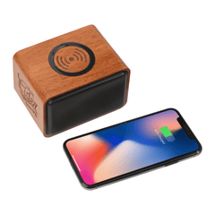 Threadfellows Accessories One Size / Wood Wood Bluetooth Speaker with Wireless Charging Pad