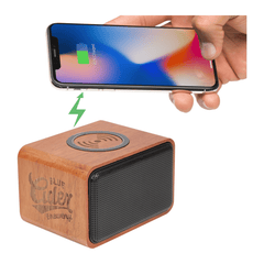 Threadfellows Accessories One Size / Wood Wood Bluetooth Speaker with Wireless Charging Pad