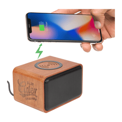 Threadfellows Accessories One Size / Wood Wood Bluetooth Speaker with Wireless Charging Pad