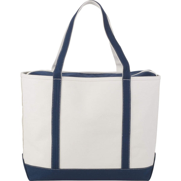 Threadfellows Bags Navy Premium 24oz Cotton Canvas Zippered Boat Tote