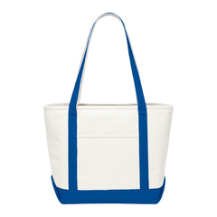 Threadfellows Bags One Size / Royal Baltic 18 oz. Cotton Canvas Premium Boat Tote