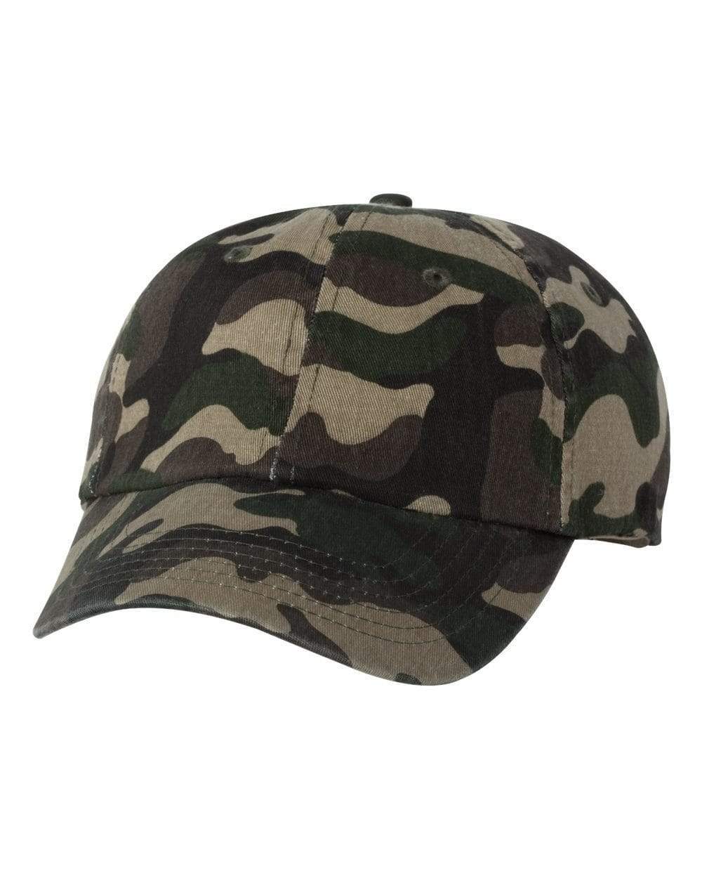 Threadfellows Headwear Adjustable / Green Camo Bio-Washed Classic Dad's Cap Camo