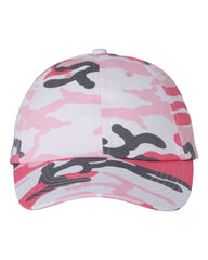 Threadfellows Headwear Adjustable / Pink Camo Bio-Washed Classic Dad's Cap Camo