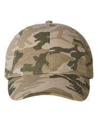 Threadfellows Headwear Adjustable / Tan Camo Bio-Washed Classic Dad's Cap Camo