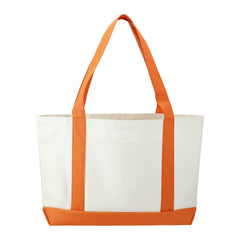 Threadfellows Orange/White Large Boat Tote