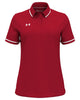 Under Armour Polos XS / Red/White Under Armour - Women's Tipped Teams Performance Polo