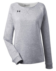 Under Armour Sweatshirts S / Grey Heather Under Armour - Women's Hustle Fleece Crewneck Sweatshirt