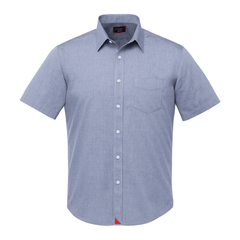 UNTUCKit Woven Shirts S / UNTUCKit Navy UNTUCKit - Men's Petrus Wrinkle-Free Short Sleeve Shirt