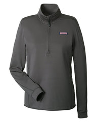 Vineyard Vines Layering XS / Jet Black Vineyard Vines - Women's Microstripe Sankaty Half-Zip Pullover