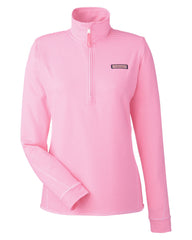 Vineyard Vines Layering XS / Knockout Pink Vineyard Vines - Women's Microstripe Sankaty Half-Zip Pullover