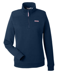 Vineyard Vines Sweatshirts XS / Vineyard Navy Vineyard Vines - Women's Collegiate Quarter-Zip Pullover Shep Shirt