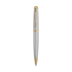 Waterman Accessories One Size / Stainless Steel/Gold Trim Waterman - Hemisphere Ballpoint Pen (Blue Ink)