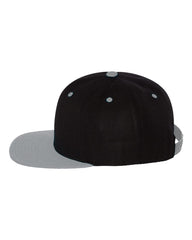 Yupoong Headwear Adjustable / Black/Silver Yupoong - Wool Blend Snapback