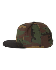 Yupoong Headwear Adjustable / Camo/Black Yupoong - Wool Blend Snapback