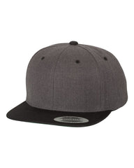 Yupoong Headwear Adjustable / Dark Heather/Black Yupoong - Wool Blend Snapback