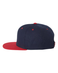 Yupoong Headwear Adjustable / Navy/Red Yupoong - Wool Blend Snapback