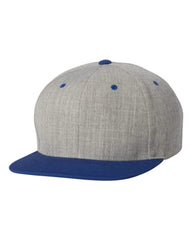 Yupoong Headwear One size / Heather Grey / Royal Yupoong - Wool Blend Snapback