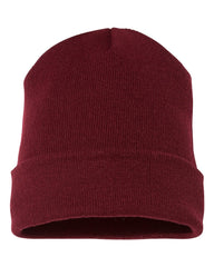 Yupoong Headwear One Size / Maroon Yupoong - Cuffed Beanie