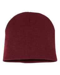 Yupoong Headwear One Size / Maroon Yupoong - Short Beanie